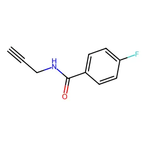 4-氟-N-丙-2-炔基苯甲酰胺 structure
