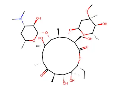 Erythromycin EP Impurity A structure