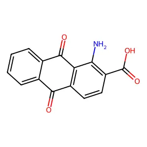 2-Anthracenecarboxylic acid, 1-amino-9,10-dihydro-9,10-dioxo- structure