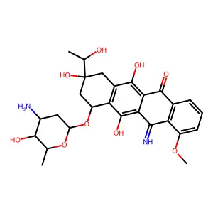 13-Dihydro-5-iminodaunorubicin hydrochloride structure
