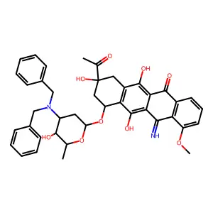N,N-Dibenzyl-5-iminodaunorubicin structure