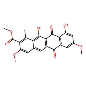 Tetracenomycin A2 structure