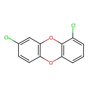 1,8-Dichlorodibenzo-P-dioxin structure