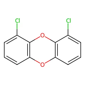 1,9-Dichlorodibenzo-p-dioxin structure