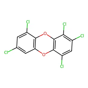1,2,4,7,9-Pentachlorodibenzo-P-dioxin structure