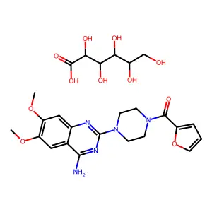 Prazosin gluconate structure