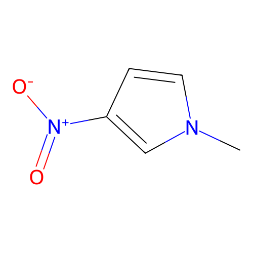 1-methyl-3-nitro-1H-pyrrole structure