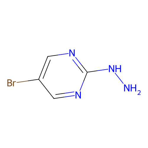 5-Bromo-2-hydrazinylpyrimidine structure