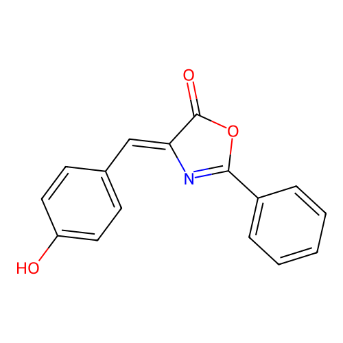 (z)-4-(4-Hydroxybenzylidene)-2-phenyloxazol-5(4h)-one structure