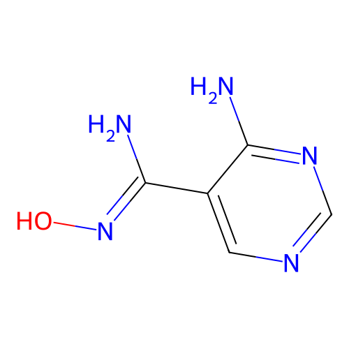 4-Amino-pyrimidine-5-amidoxime structure