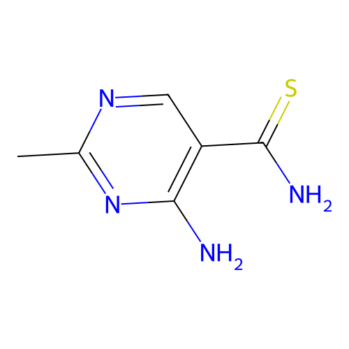 4-Amino-2-methylpyrimidine-5-carbothioamide structure