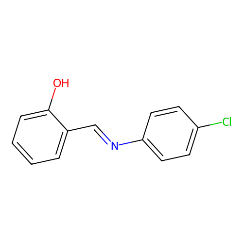 Salicylidene-4-chloroaniline structure