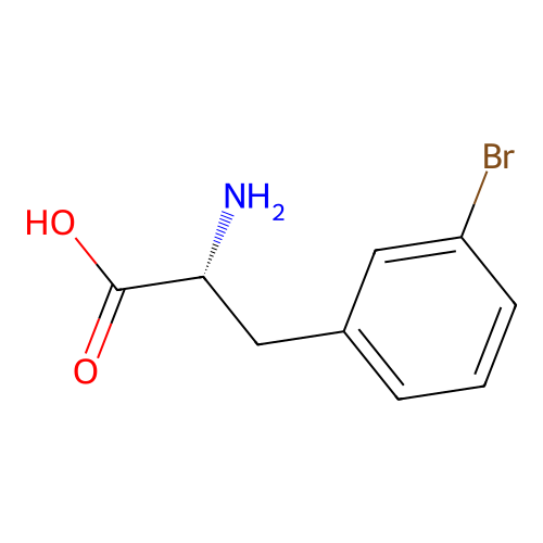 3-Bromo-D-phenylalanine structure
