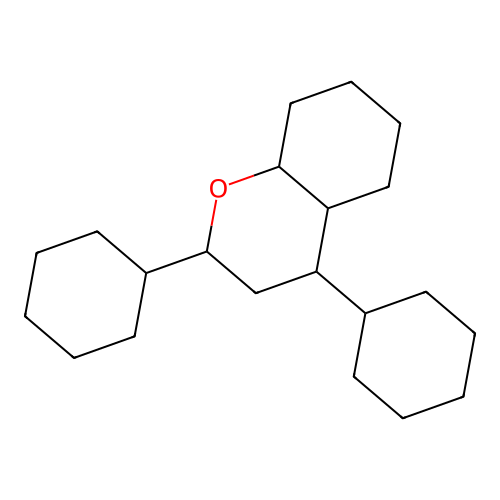 2,4-Dicyclohexyloctahydro-2H-1-benzopyran structure