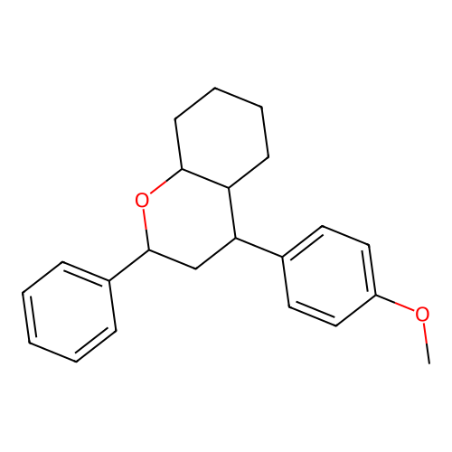 4-(4-Methoxyphenyl)-2-phenyloctahydro-2H-1-benzopyran structure