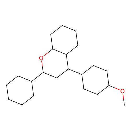 2-Cyclohexyl-4-(4-methoxycyclohexyl)octahydro-2H-1-benzopyran structure