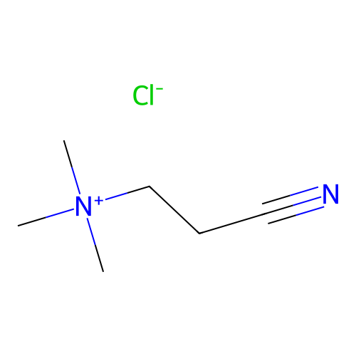 Ammonium, (2-cyanoethyl)trimethyl-, chloride structure