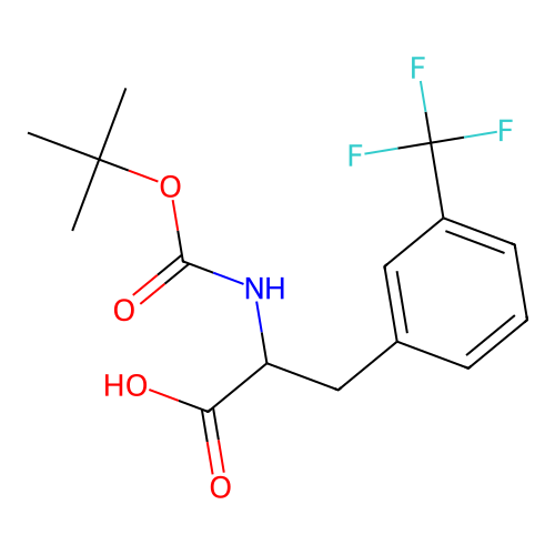 2-{[(Tert-butoxy)carbonyl]amino}-3-[3-(trifluoromethyl)phenyl]propanoic acid structure