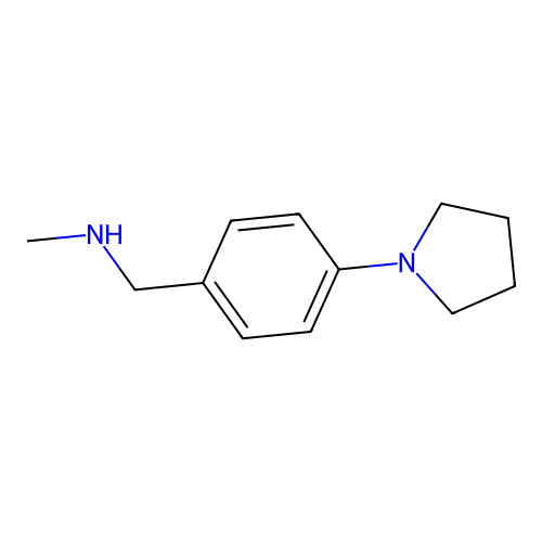 N-methyl-N-(4-pyrrolidin-1-ylbenzyl)amine structure