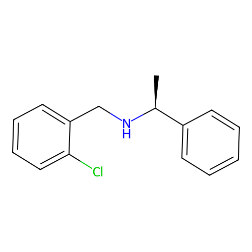 (1S)-N-[(2-Chlorophenyl)methyl]-1-phenylethan-1-amine structure
