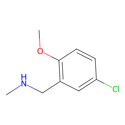 1-(5-chloro-2-methoxyphenyl)-N-methylmethanamine structure