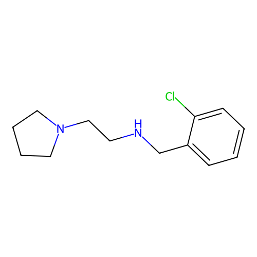 1-Pyrrolidineethanamine, N-[(2-chlorophenyl)methyl]- structure