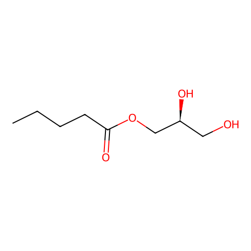 [(2S)-2,3-dihydroxypropyl] pentanoate structure