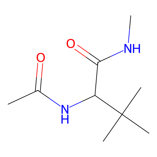 2-acetamido-N,3,3-trimethylbutanamide structure