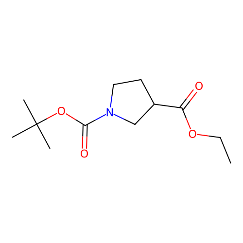 Ethyl 1-Boc-3-pyrrolidinecarboxylate structure