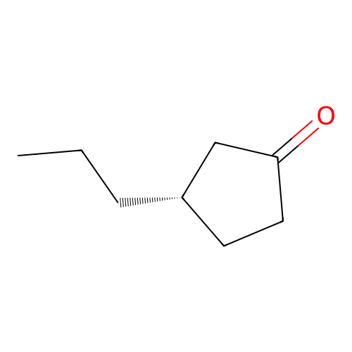 (S)-3-n-propylcyclopentanone structure