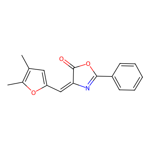4-[(4,5-Dimethylfuran-2-yl)methylidene]-2-phenyl-1,3-oxazol-5-one structure