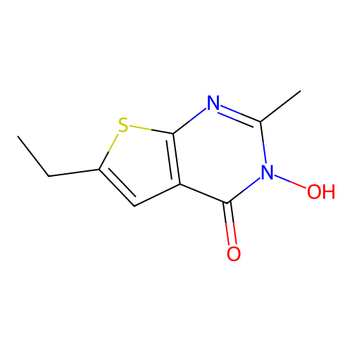 6-Ethyl-3-hydroxy-2-methylthieno[2,3-d]pyrimidin-4(3H)-one structure