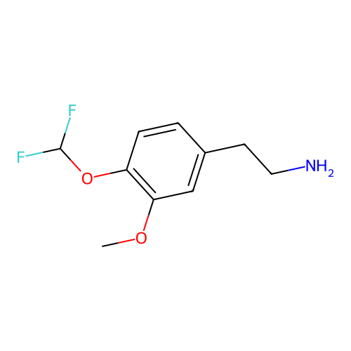2-(4-(Difluoromethoxy)-3-methoxyphenyl)ethan-1-amine structure
