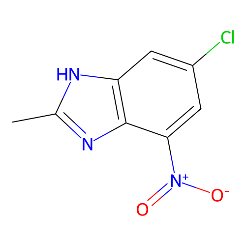6-chloro-2-methyl-4-nitro-1H-benzimidazole structure