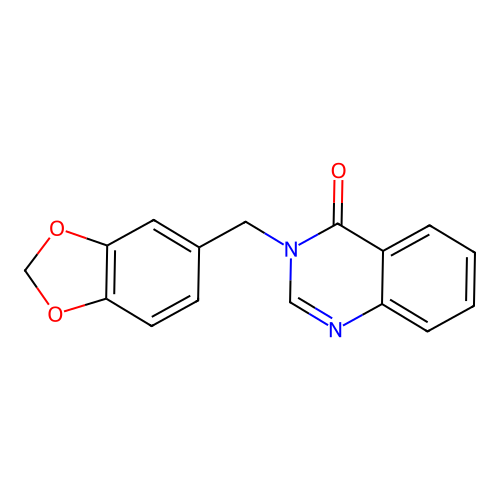 3-(1,3-Benzodioxol-5-ylmethyl)-4(3H)-quinazolinone structure