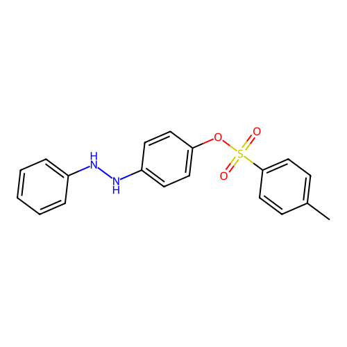 p-(2-Phenylhydrazino)phenyl p-toluenesulphonate structure