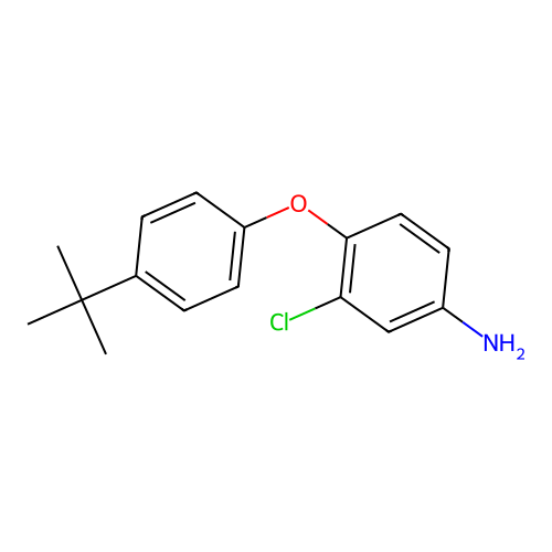 4-(4-Tert-butylphenoxy)-3-chloroaniline structure