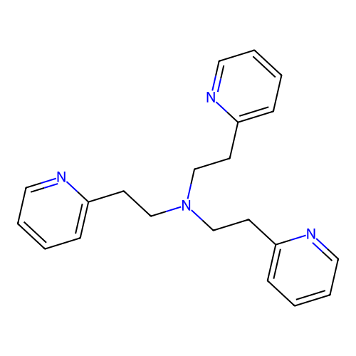Tris[2-(2-pyridyl)ethyl]amine structure