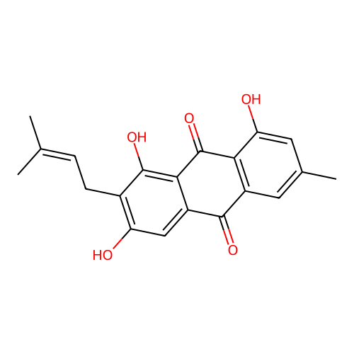 2-Isoprenylemodin structure