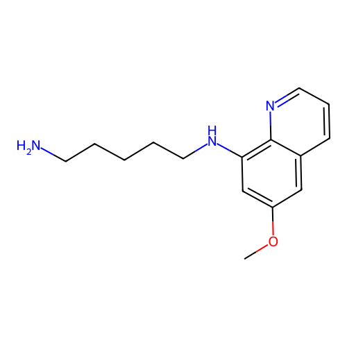 N1-(6-Methoxyquinolin-8-yl)pentane-1,5-diamine structure