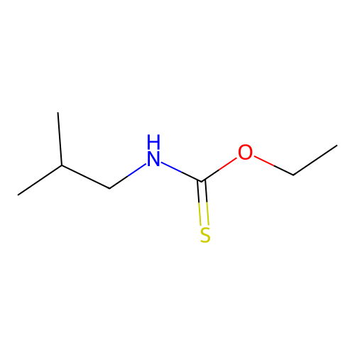 Carbamothioic acid, (2-methylpropyl)-, O-ethyl ester structure