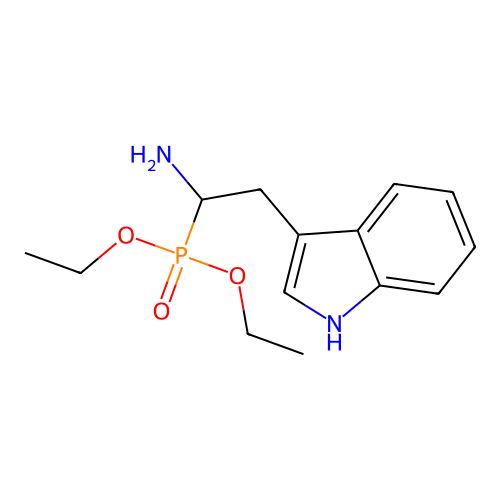 1-二乙氧基磷酰基-2-(1H-吲哚-3-基)乙胺 structure