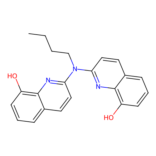 N-Butyl-2,2'-imino-di(8-quinolinol) structure