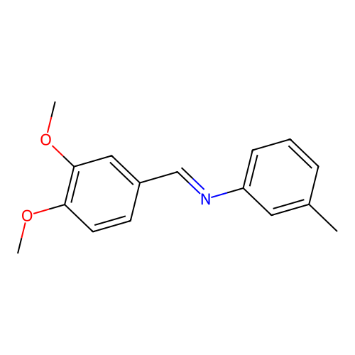 N-Veratrylidene-M-toluidine structure