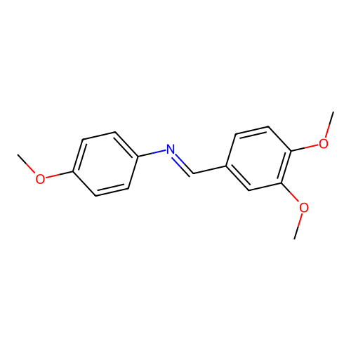 N-Veratrylidene-para-anisidine structure