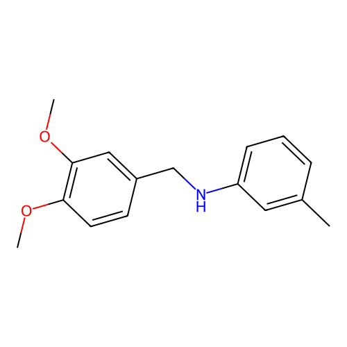 N-(3,4-dimethoxybenzyl)-3-methylaniline structure