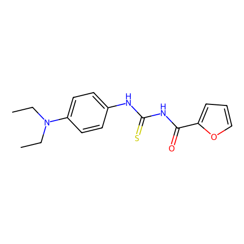 N-[[4-(diethylamino)phenyl]carbamothioyl]furan-2-carboxamide structure