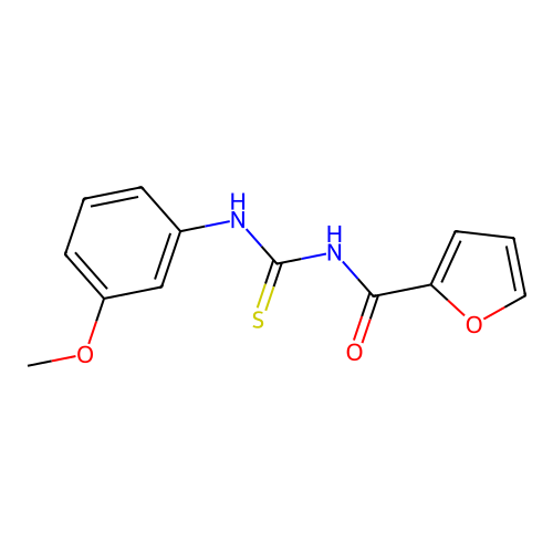 N-[(3-methoxyphenyl)carbamothioyl]furan-2-carboxamide structure