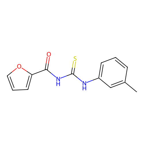 2-Furancarboxamide, N-[[(3-methylphenyl)amino]thioxomethyl]- structure