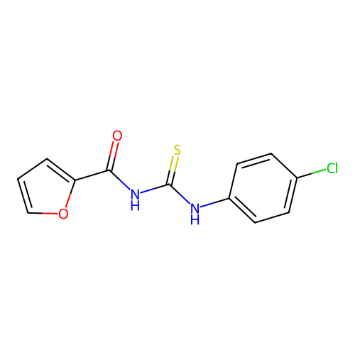 N-[(4-chlorophenyl)carbamothioyl]furan-2-carboxamide structure